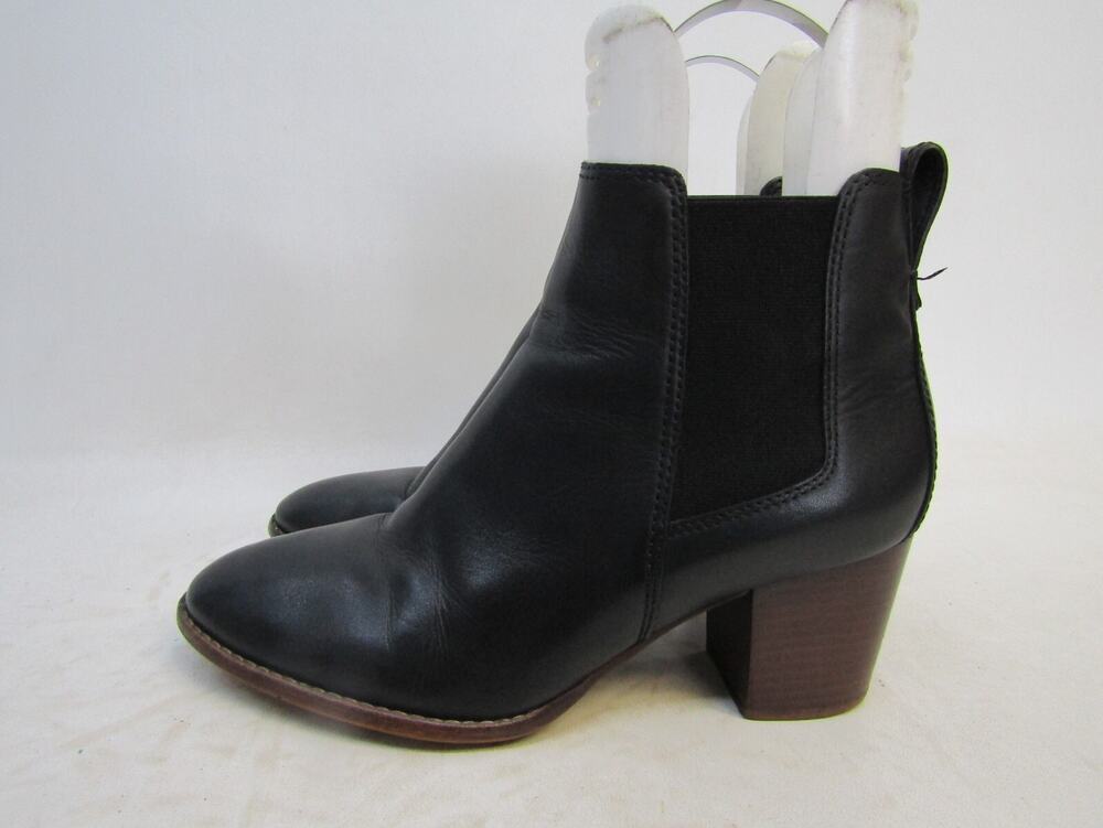 MADEWELL Womens Size 9 M Black Leather Chelsea Ankle Fashion Boots Bootie